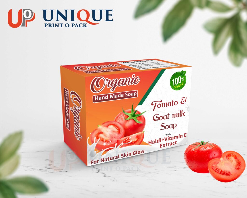 organic hand made soap 100g tomato