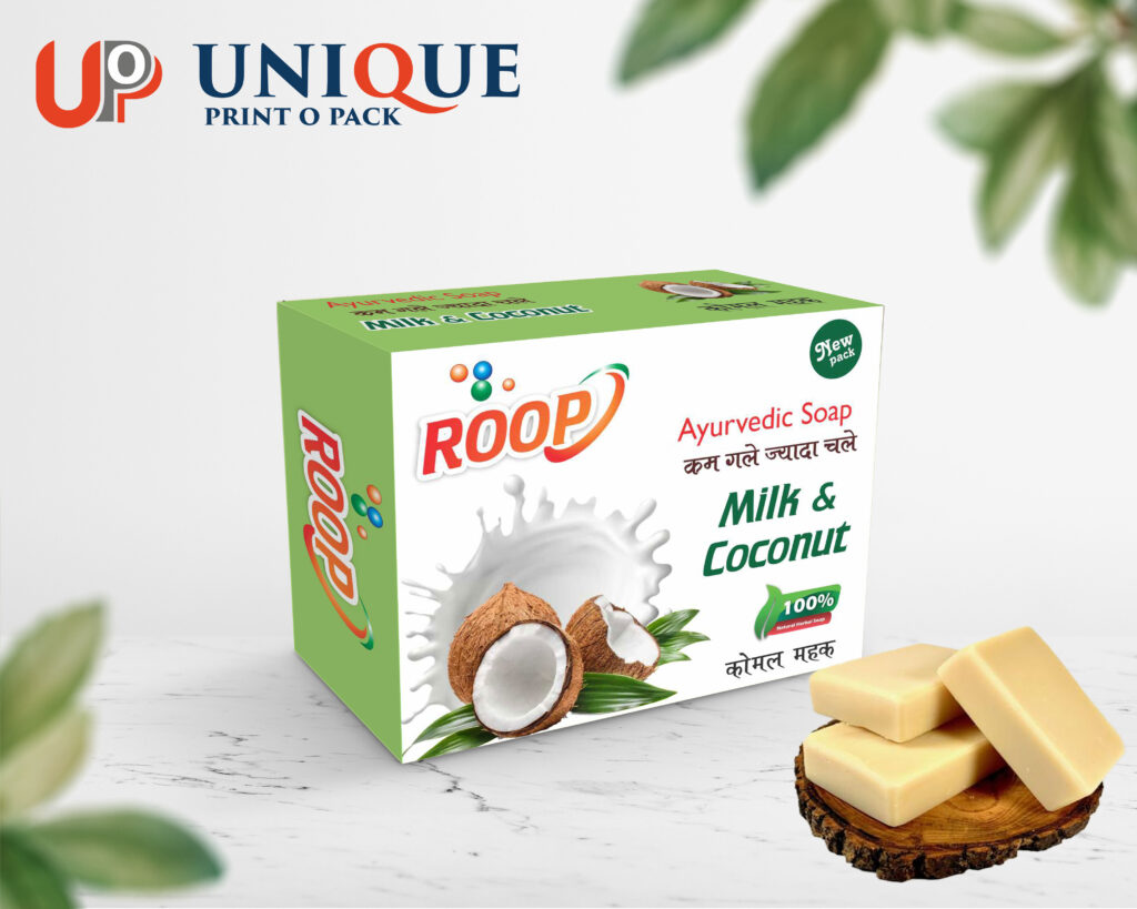 roop ayurvedic soap 100g milk & coconut
